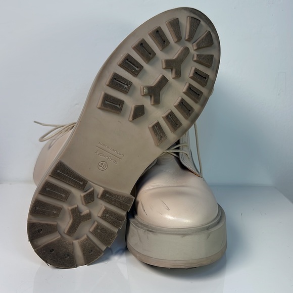 & Other Stories Cream Combat Boots w/Thick Platform Sole Size 39 US 8 - 8.5 - Picture 5 of 6
